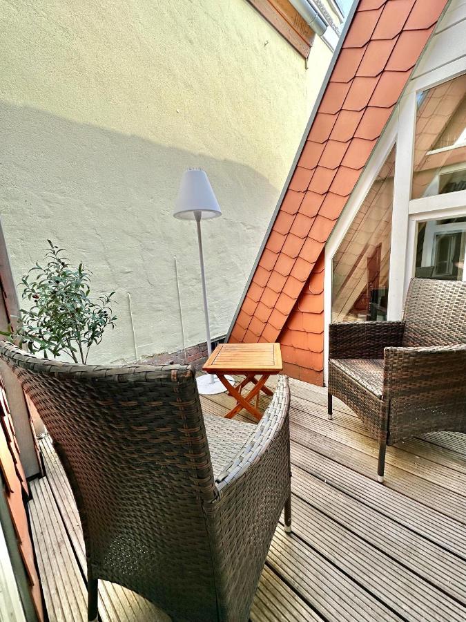 Gemuetliche Maisonettewohnung Mit Dachterrasse Am Schloss 올덴부르크 외부 사진
